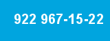 922 967-15-22 922 967-15-22